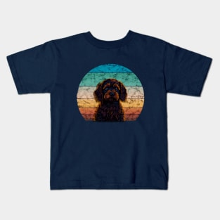 Sunset Cavapoo Kids T-Shirt